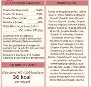 Primal Dog Food Freeze Dried Nuggets, Turkey & Sardine