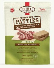 Primal Dog Frozen Patties, Lamb 6 lbs