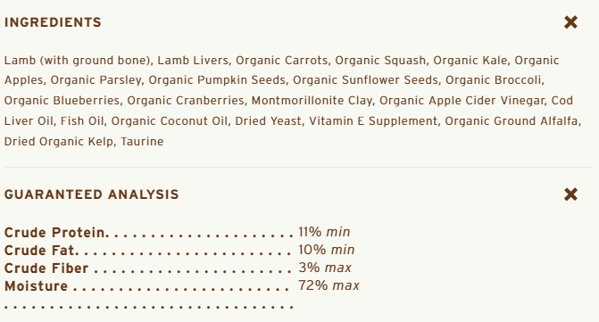 Primal Dog Frozen Patties, Lamb 6 lbs