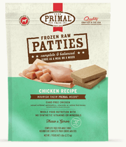 Primal Dog Frozen Patties, Chicken 6 lbs