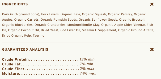 Primal Dog Frozen Nuggets, Pork 3 lbs