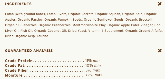 Primal Dog Frozen Nuggets, Lamb 3 lbs