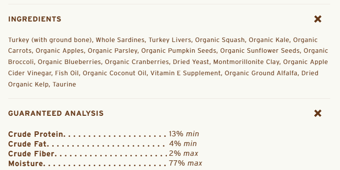 Primal Dog Frozen Pronto, Turkey & Sardine 4 lbs