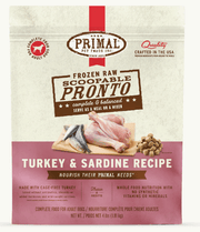 Primal Dog Frozen Pronto, Turkey & Sardine 4 lbs