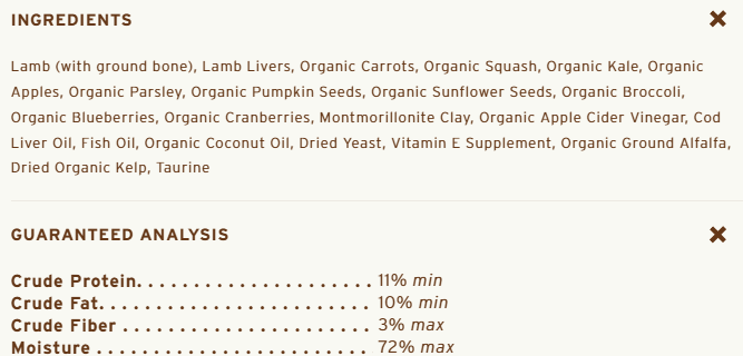 Primal Dog Frozen Pronto, Lamb 4 lbs