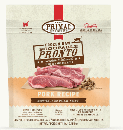 Primal Cat Frozen Pronto, Pork, 1 lb
