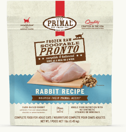 Primal Cat Frozen Pronto, Rabbit, 1 lb