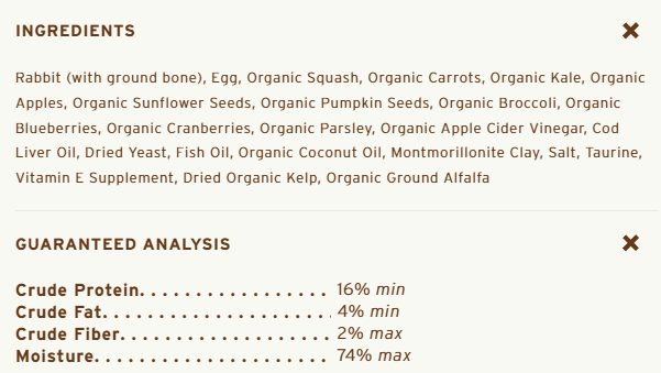 Primal Cat Frozen Pronto, Rabbit, 1 lb