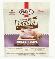 Primal Cat Frozen Pronto, Turkey, 1 lb