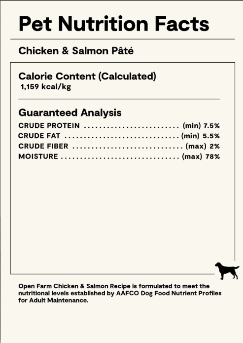 Open Farm Dog Grain Free Chicken & Salmon Pate 12.5 oz