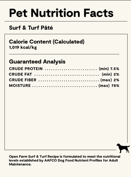 Open Farm Dog Grain Free Surf & Turf Pâté 12.8 oz 