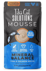 Tiki Cat Solutions Mousse, Tuna & Salmon Recipe in Broth, Formulated to Balanced Mineral Levels