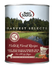 NutriSource Harvest Selects Recipe, Field & Forest 12.3 oz