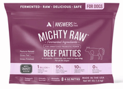 Answers Frozen Detailed Beef Patties 4lb