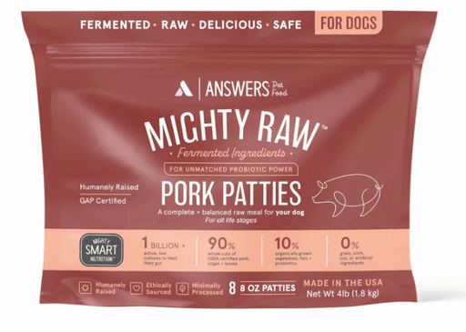 Answers Frozen Detailed Pork Patties 4lb