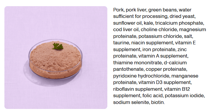 Smalls Frozen Gently Cooked Cat Food: Smooth Pork Recipe