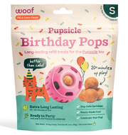 Woof Dog Pupsicle Birthday Pops Refills - Cake-Flavored Birthday Treat for Dogs - Small
