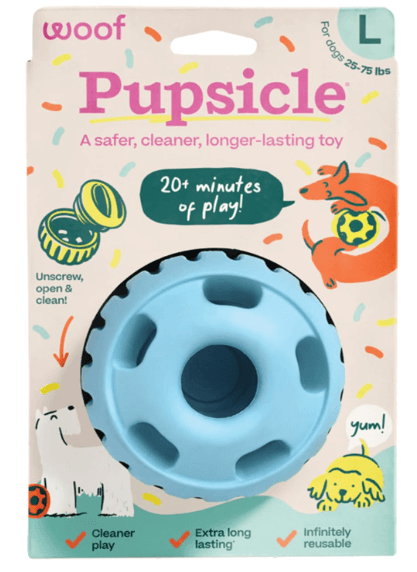 Woof Pupsicle Long-Lasting Interactive Dog Toy - For Large Dogs 25-75lbs