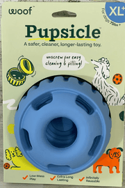 Woof Pupsicle Long-Lasting Interactive Dog Toy - For Extra Large Dogs 75lbs and up (blue)