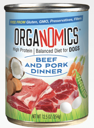 OrgaNOMics Beef and Pork Dinner for Dogs, 12.5oz