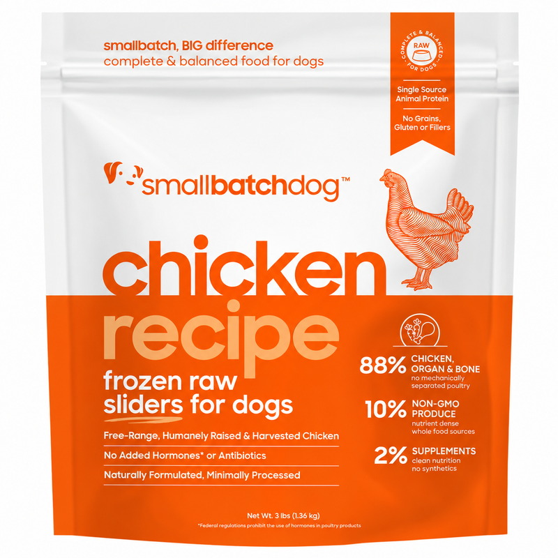 Small Batch Frozen Raw Sliders, Chicken