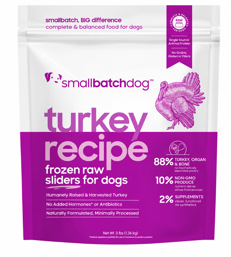 Small Batch Frozen Raw Sliders, Turkey