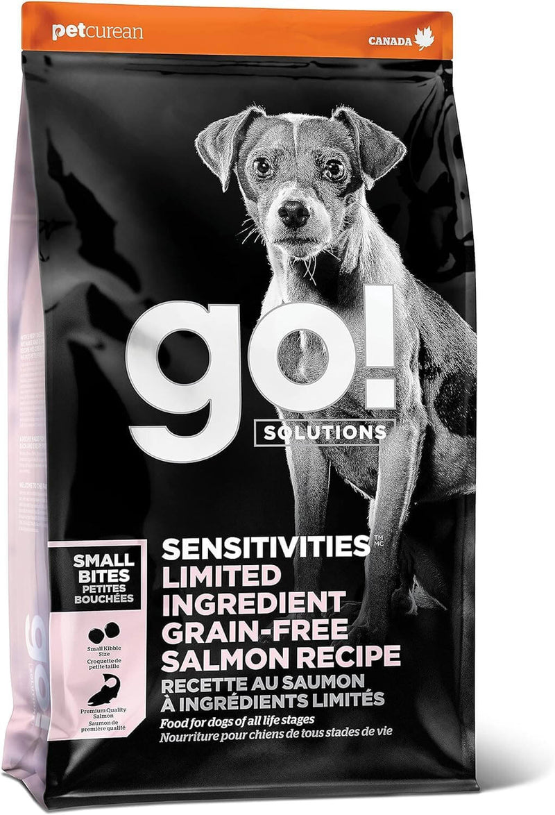go! Solutions Sensitivities Limited Ingredient Grain Free Salmon Small Bites Recipe, 3.5lbs