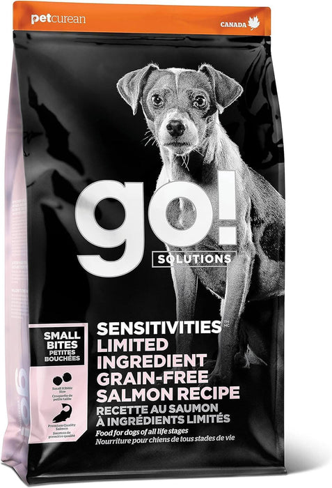 go! Solutions Sensitivities Limited Ingredient Grain Free Salmon Small Bites Recipe, 3.5lbs