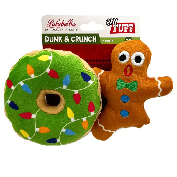 Huxley and Kent Dog Tiny Tuff 2PK DUNK & CRUNCH