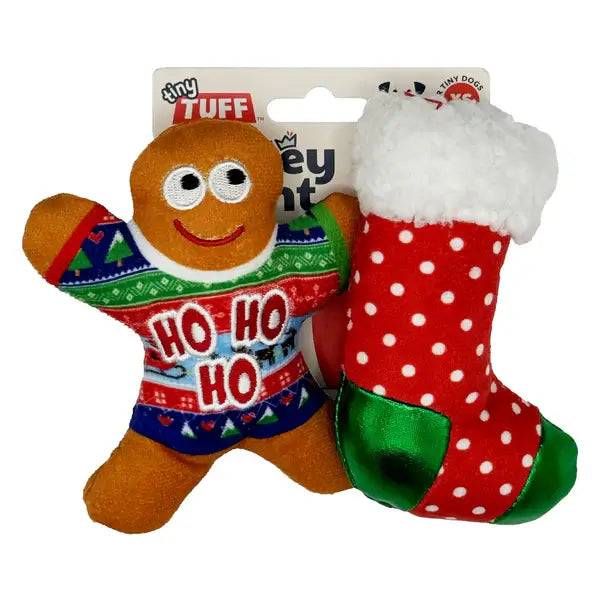 Huxley and Kent Dog Tiny Tuff 2PK UGLY SWEATER PARTY