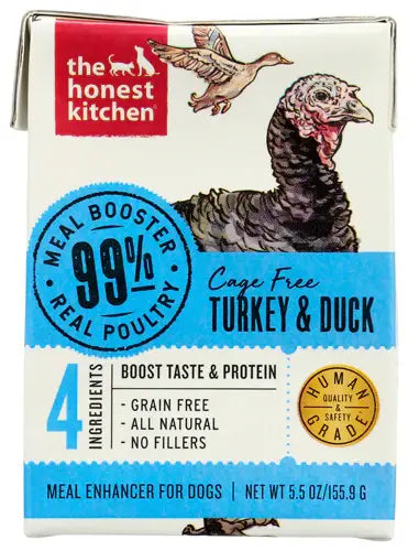 The Honest Kitchen Meal Booster 99% Turkey & Duck 5.5 oz