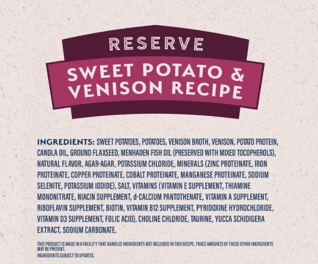 Natural Balance Limited Ingredient Diet Sweet Potato and Venison