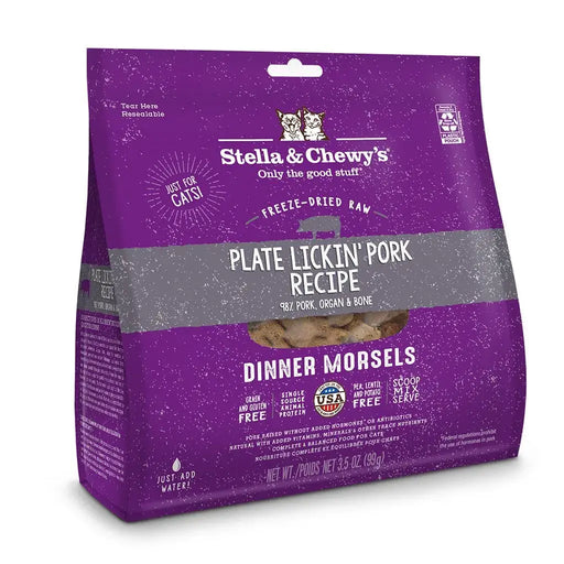 Stella & Chewys Freeze-Dried Cat Food, Plate Lickin' Pork