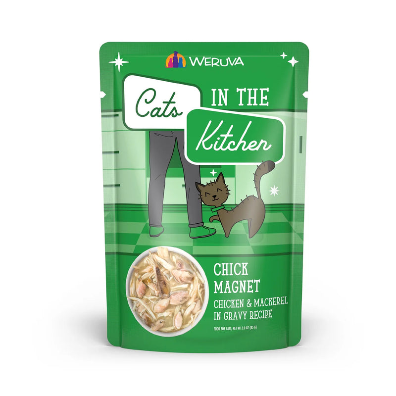 WERUVA CATS IN THE KITCHEN POUCH CHICK-MAGNET 3OZ