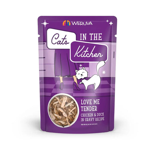 WERUVA CATS IN THE KITCHEN POUCH LOVE ME TENDER 3.0OZ