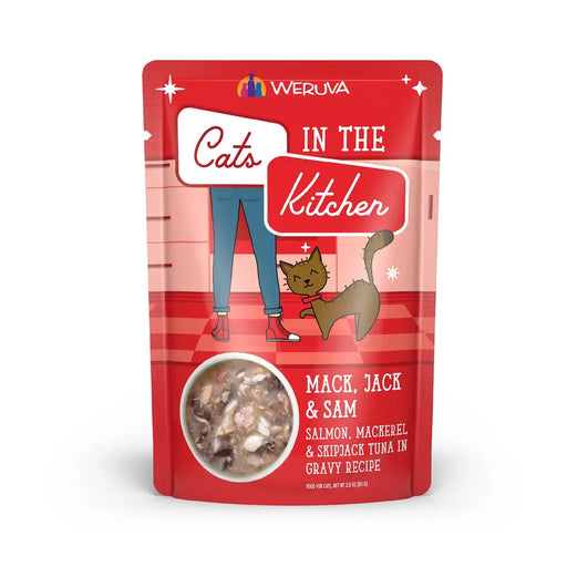 WERUVA CATS IN THE KITCHEN POUCH MACK JACK SAM 3OZ