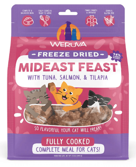 Weruva Mideast Feast Freeze Dried for Cats, 7oz
