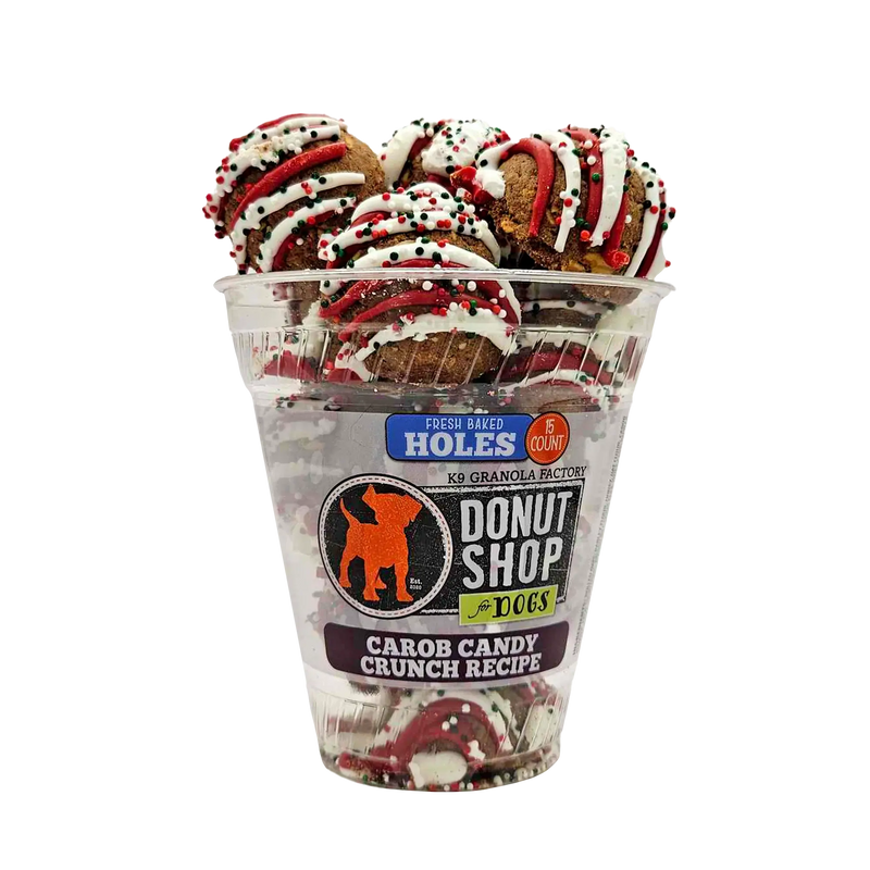 K9 Granola Factory Donut Holes Christmas Carob Crunch 15 ct