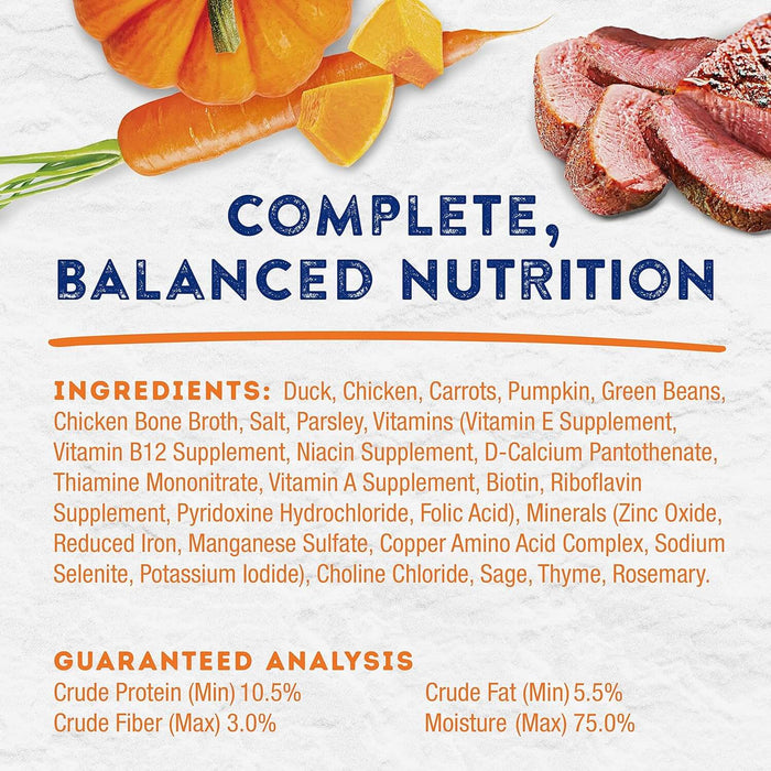 Natural Balance Platefulls Savory Duck and Pumpkin Recipe