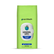Earthbath Green Tea & Awapuhi cat and dog grooming wipes, 100-count resealable pack, cleans and conditions. Sold at Jake's Pet Supply Boca Raton Lake Worth