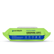 Earthbath Green Tea & Awapuhi grooming wipes lid, made with FSC-certified plant-based fibers, vegan and cruelty-free. Sold at Jake's Pet Supply Boca Raton Lake Worth