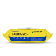 Earthbath Hypoallergenic grooming wipes lid, made with FSC-certified plant-based fibers, vegan and cruelty-free. Sold at Jake's Pet Supply Boca Raton Lake Worth