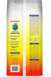 Back of Earthbath Mango Tango grooming wipes pack listing plant-based pet wipe benefits and directions. Sold at Jake's Pet Supply Boca Raton Lake Worth