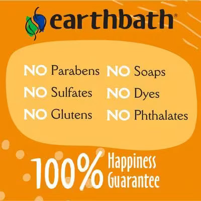 Earthbath grooming wipes free of parabens, sulfates, soaps, dyes, glutens and phthalates, 100% happiness guarantee. Sold at Jake's Pet Supply Boca Raton Lake Worth