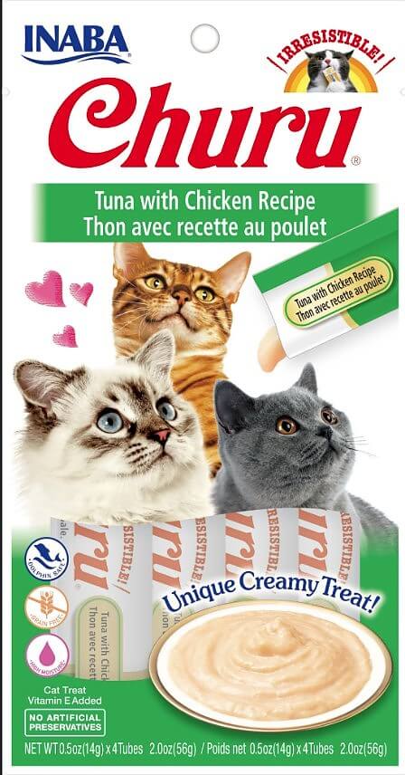 Churu Lickable Purée Tuna & Chicken 4ct