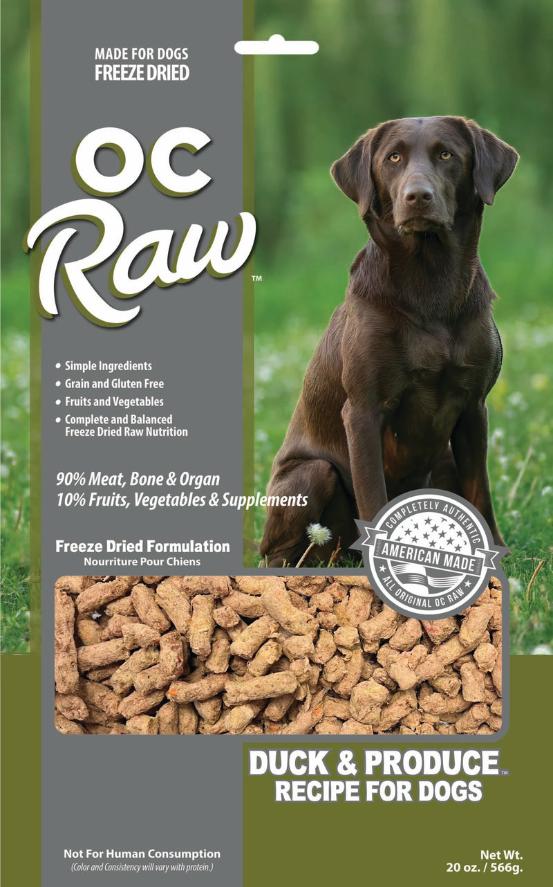 OC Raw Freeze Dried Duck Meaty Rox front