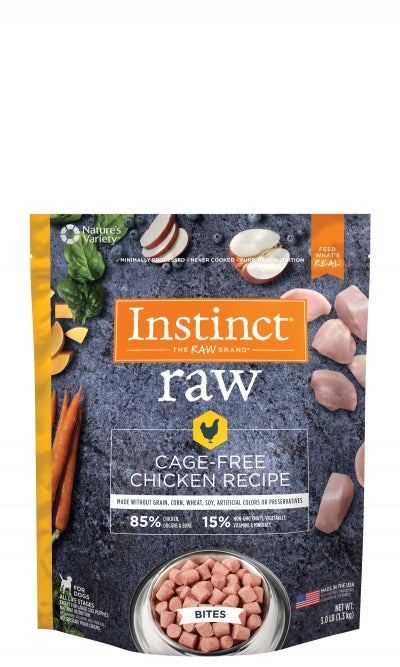 Nature's Variety Instinct Raw Frozen Bites 85/15, Chicken