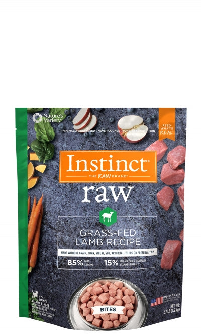 Nature's Variety Instinct Raw Frozen Bites 85/15, Lamb