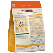 Back of K9 Natural Chicken Feast freeze-dried dog food, 500 g, with nutrition facts, ingredients and feeding instructions. Sold at Jake's Pet Supply Boca Raton Lake Worth
