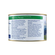 K9 Natural Lamb Feast 170 g canned dog food side panel, 90% New Zealand grass-fed lamb, organs and ground bone. Sold at Jake's Pet Supply Boca Raton Lake Worth